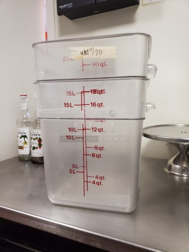 18QT Square Food Storage Container - Image 2 of 2