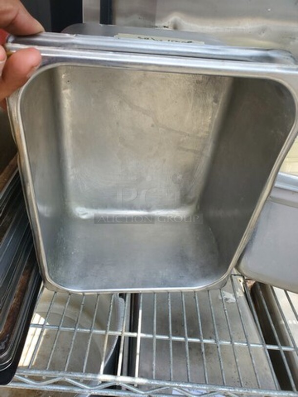 Lot of 2 Stainless Steel Food Pans *without lids* - Image 2 of 4