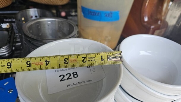 Lot of 10 White Bowls - Image 2 of 3