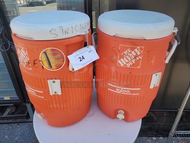Lot of Two 5 Gallon Beverage Coolers
(2xBid) - Image 1 of 1