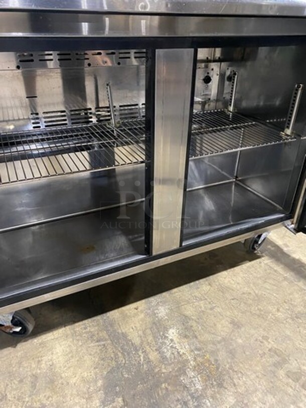 Turbo Air Commercial 2 Door Lowboy/Worktop Cooler! All Stainless Steel! On Casters! Model: TUR48SD 115V - Image 5 of 8