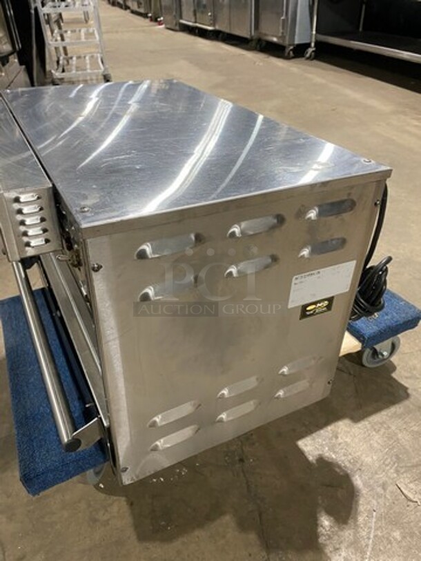 Nice! Hatco Counter Top Stainless Steel  GLO-RAY Edition Dual Crisp-N-Hold Warmer! Model GSMW-3! 120V 1 Phase! Working When Removed!   - Image 2 of 9