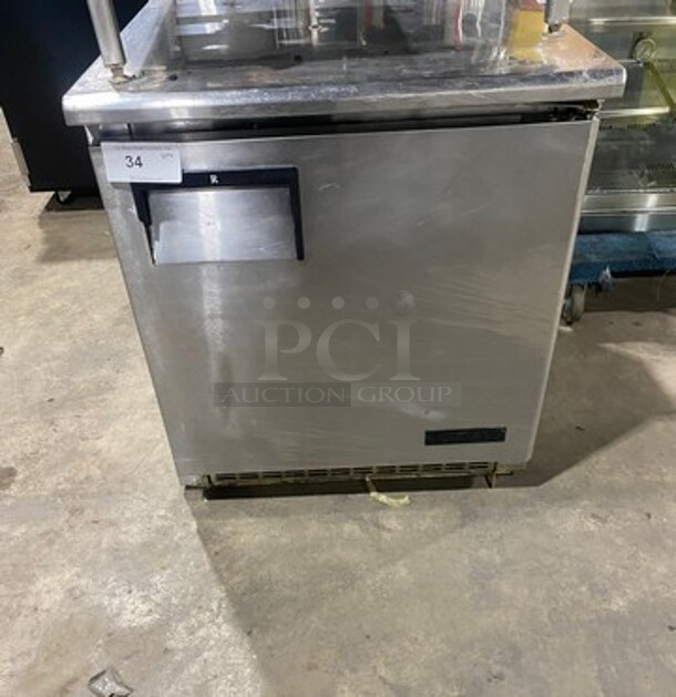 Everest Commercial Single Door Lowboy/ Worktop Cooler! All Stainless Steel! Model: ETBR1 SN: BTBR112100008 115V 60HZ 1 Phase - Image 1 of 8
