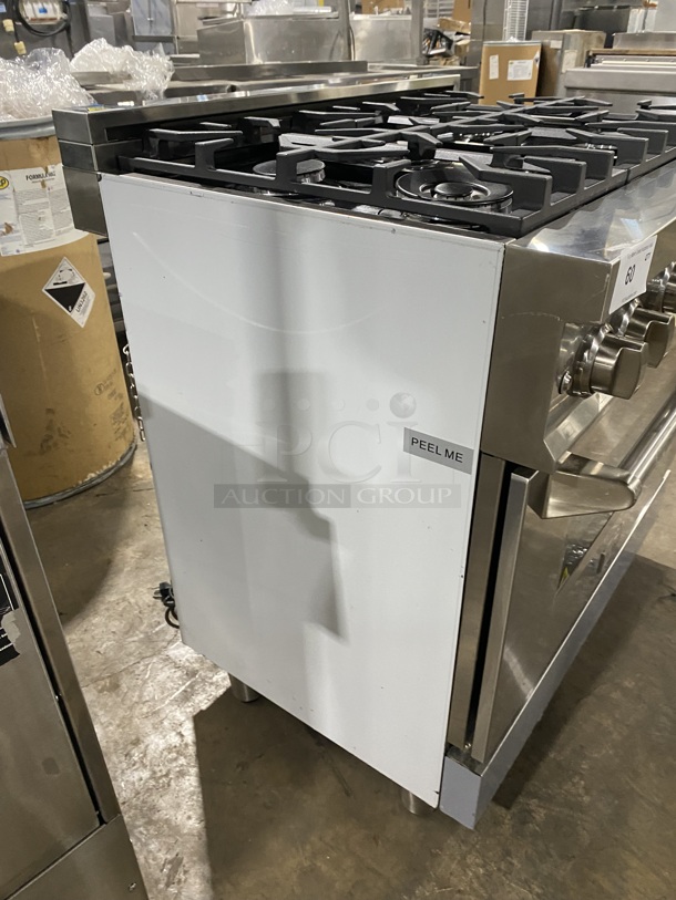 2019 AMAZING! ZLINE Gas Powered 6 Burner Stove! With Oven Underneath! Stainless Steel! On Legs! MODEL RG36 SN:RG36GE21060120-02 120V/60Hz - Image 2 of 11