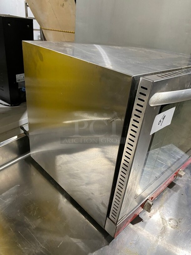 Avantco Stainless Steel Commercial Countertop Electric Powered Half Size Convection Oven! MODEL 177CO28 SN:CO2818030065 208/240V  - Image 4 of 9