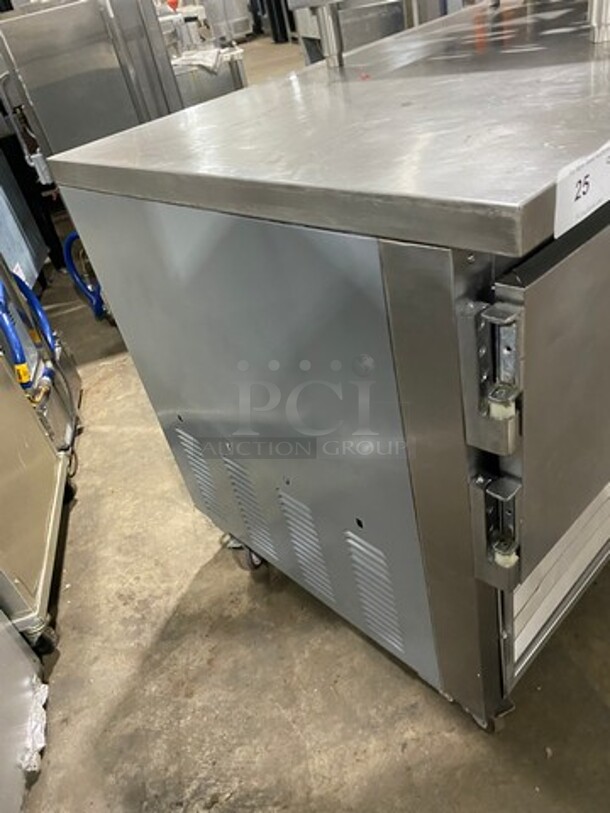 Leader Commercial 3 Door Undercounter/ Work Top Cooler! All Stainless Steel! On Casters! Model: LB72S/C SN: GY02S2505 115V 60HZ 1 Phase - Image 4 of 8