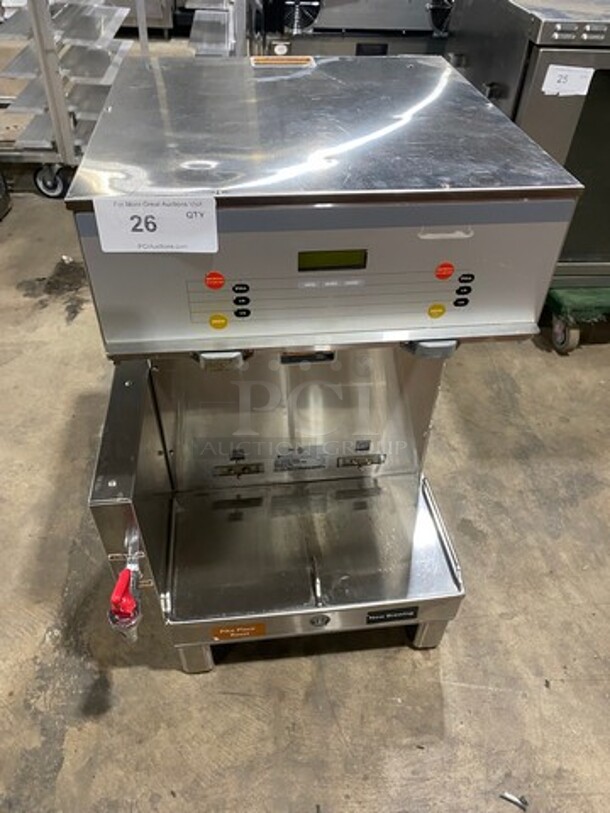 Bunn Commercial Countertop Dual Coffee Brewing Machine! All Stainless Steel! On Small Legs! Model: DUALSHDBC SN: DUAL181656 120/208V 60HZ 1 Phase