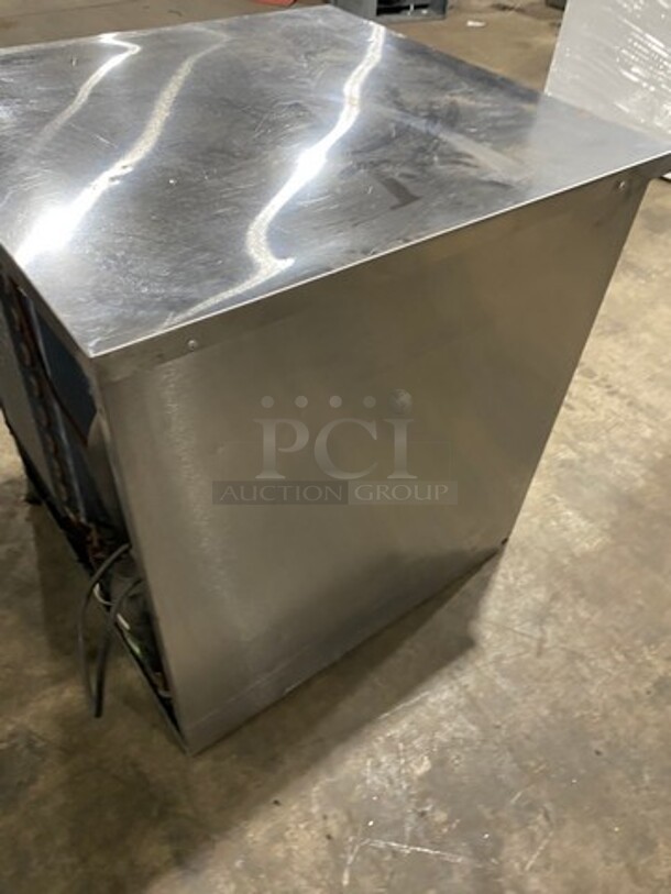 DELFIELD Stainless Steel Commercial Single Door Worktop/ Lowboy Cooler! Model 406-STAR 4, 115 Volts, 1 Phase, 60 Hz Serial 1502152000348  - Image 4 of 8