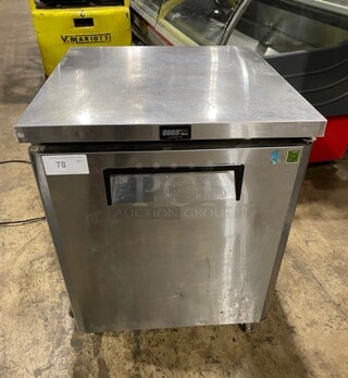 Turbo Air Stainless Steel One Door Refrigerated Lowboy Worktop Cooler! Model MUR28 115V
