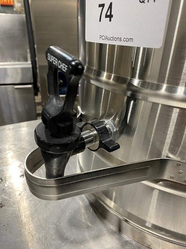 Super Chef Commercial Countertop Insulated Hot Or Cold Beverage Dispenser! Solid Stainless Steel! Model: MIL10 - Image 6 of 8