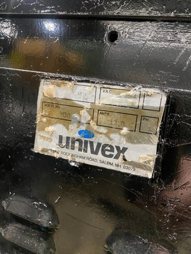 Univex Commercial Planetary Mixer! Model: M30 1 Phase - Image 9 of 10