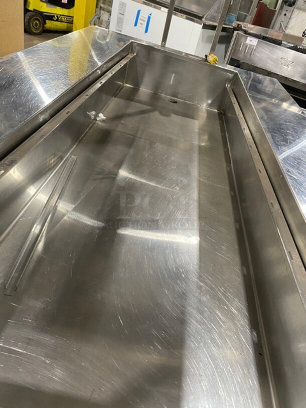 All Stainless Steel Commercial Refrigerated Cold Pan Station! With Underneath 2 Door Storage Space! On Casters! - Image 5 of 6