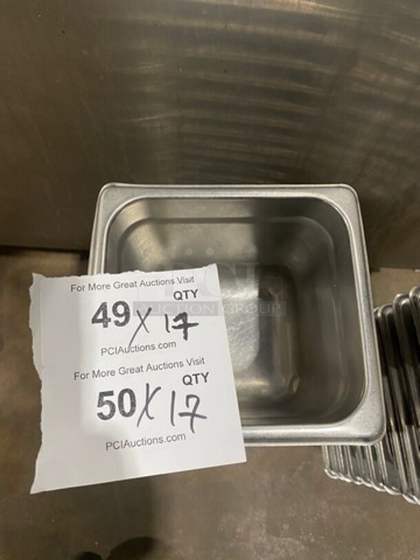 Commercial Steam Table/ Prep Table Food Pans! All Stainless Steel! 17x Your Bid! - Image 1 of 5