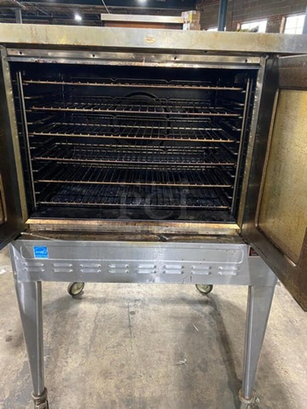 Blodgett Commercial Natural Gas Powered Convection Oven! With View Through Doors! Metal Oven Racks! All Stainless Steel! On Casters! - Image 5 of 12