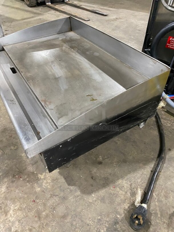 Star Max 36" Inch Commercial Electric Flat Griddle! All Stainless Steel! With Back And Side Splashes!  - Image 6 of 7