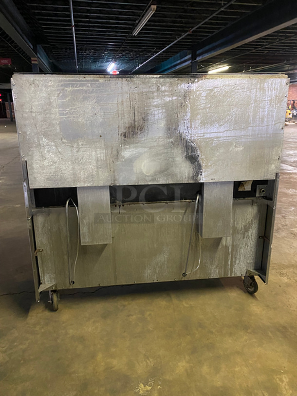 Garland Commercial Natural Gas Powered 10 Burner Stove! With 2 Full-Size Ovens Underneath! With Metal Oven Racks! With Raised Back Splash & Salamander Shelf! Stainless Steel! On Casters! - Image 3 of 10