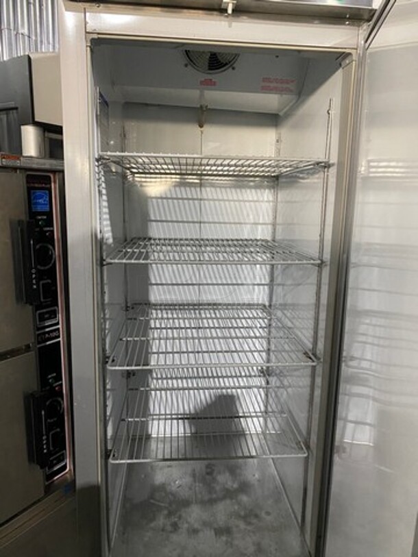 Beverage Air Commercial Single Door Reach-In Cooler! With Poly Coated Racks! Solid Stainless Steel! On Casters! Model: KR241AS SN: 6026093 115V 1 Phase - Image 5 of 10