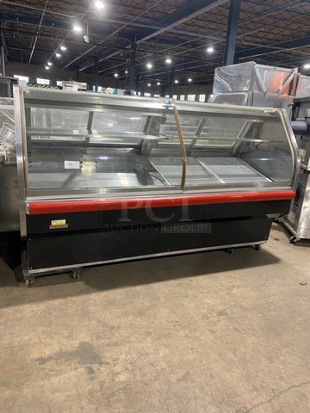Hussmann Commercial Refrigerated Deli/Bakery Display Case Merchandiser! With Curved Front Glass! With Rear Access Doors! Remote Compressor/No Compressor! Stainless Steel Body! - Image 1 of 7