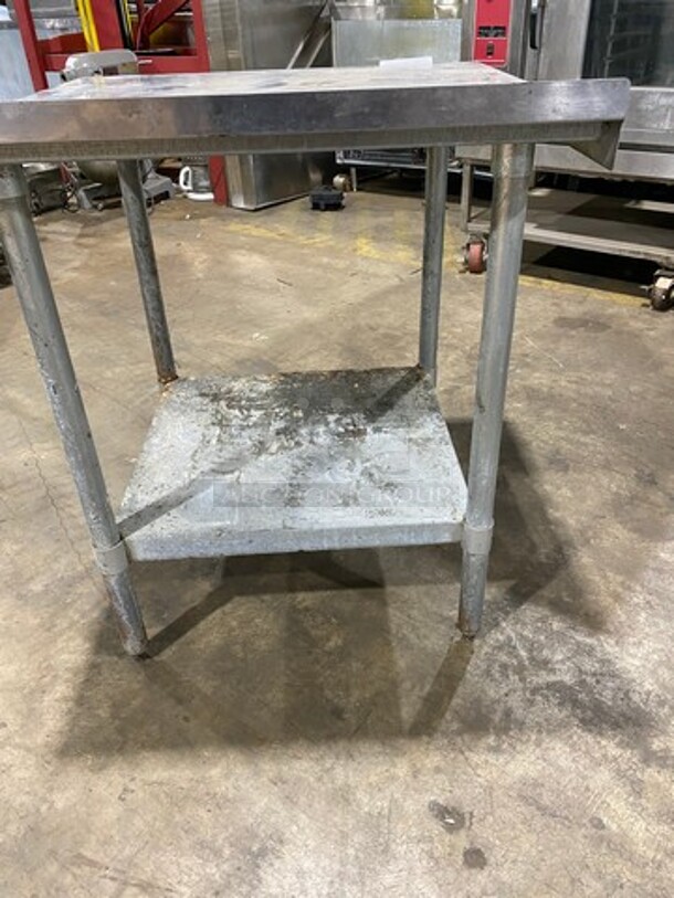 Solid Stainless Steel Work Top/ Prep Table! With Storage Space Underneath! On Legs! - Image 3 of 6