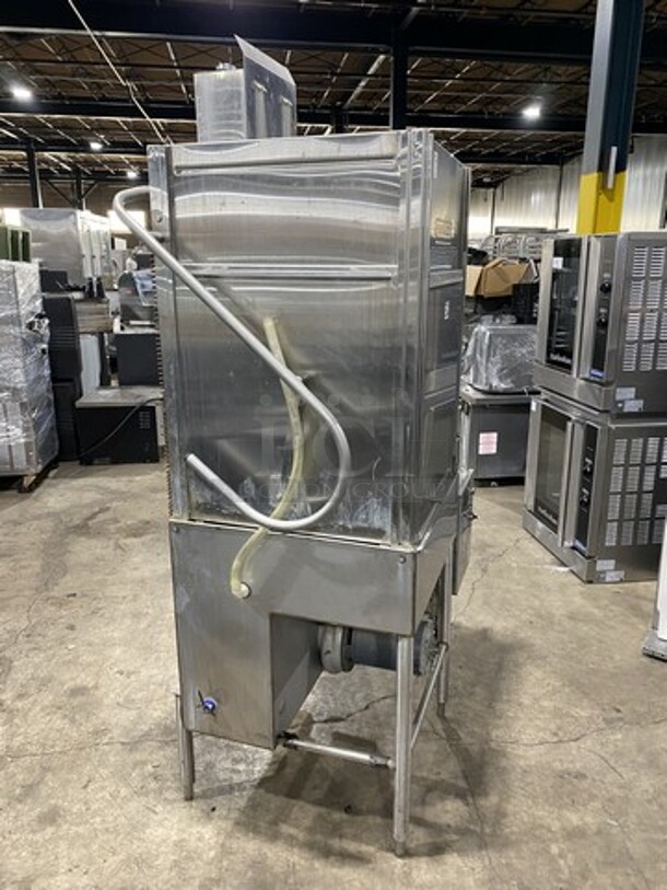 Hobart Commercial Pass-Through Dishwasher! All Stainless Steel! On Legs! Model: AM14T SN: 231048799 208/240V 60HZ 3 Phase - Image 4 of 9