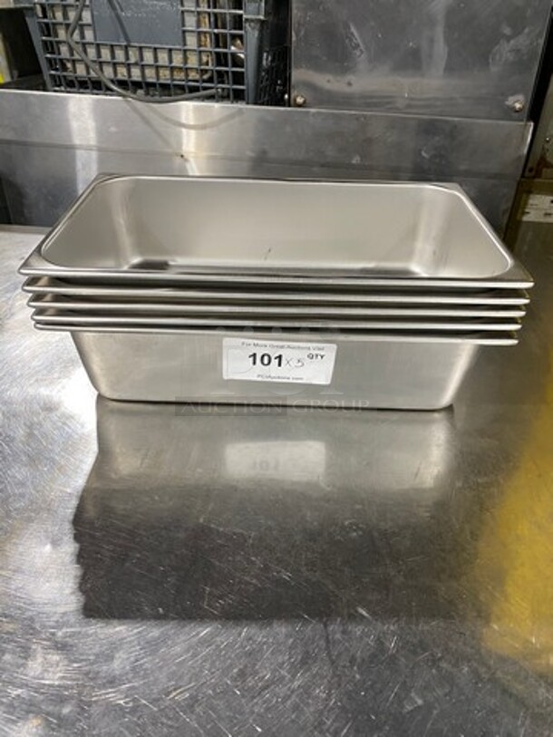 Vollrath Commercial Steam Table/ Prep Table Food Pans! All Stainless Steel! 5x Your Bid! - Image 1 of 5