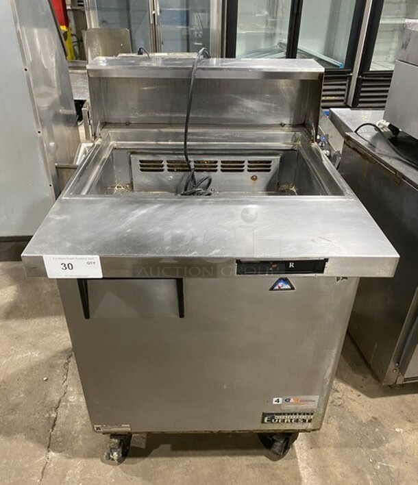 Everest Stainless Steel 1 Door Refrigerated Sandwich Prep Table On Casters! MODEL EPBR1 115V 1PH - Image 1 of 8