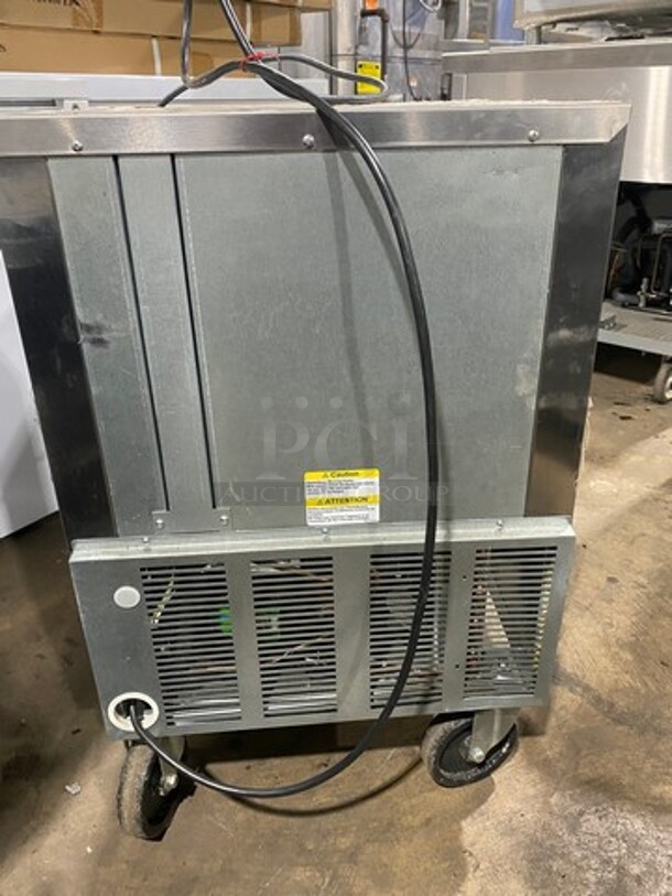 NEW! Beverage Air Commercial Single Door Lowboy/Work Top Cooler! All Stainless Steel! On Casters! Model: UCR20Y24 SN: 11700669 115V 60HZ 1 Phase - Image 3 of 8