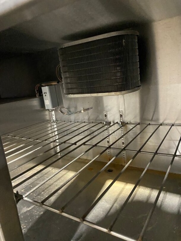All Stainless Steel Commercial Refrigerated Food Serving Station Counter/ Cold Pan! With Sneeze Guard! On Casters! - Image 9 of 11