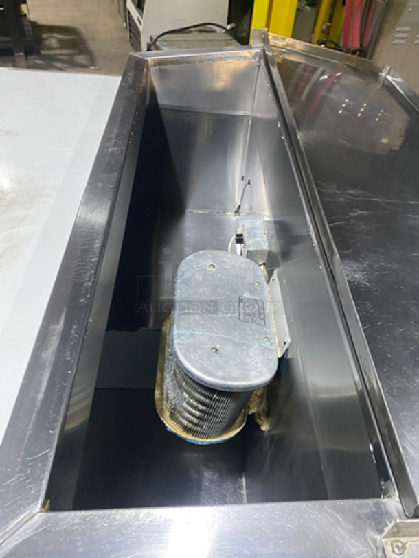 Leader Commercial Refrigerated Pizza Prep Table! With Commercial Cutting Board! With 2 Door Underneath Storage Space! All Stainless Steel! On Legs! - Image 7 of 8
