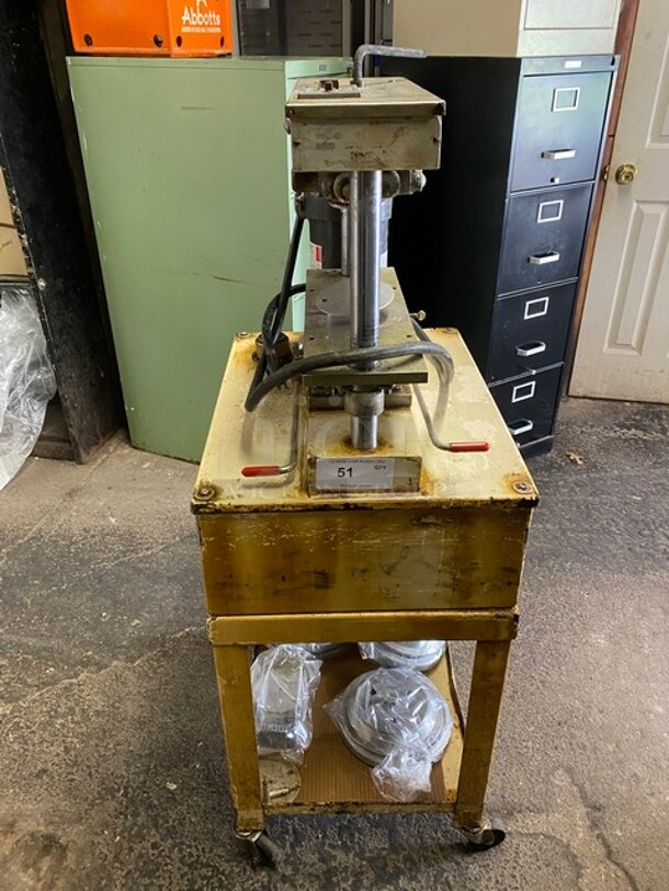 Compact Hydraulic Pie Press Machine With Dyes! Working When Removed!