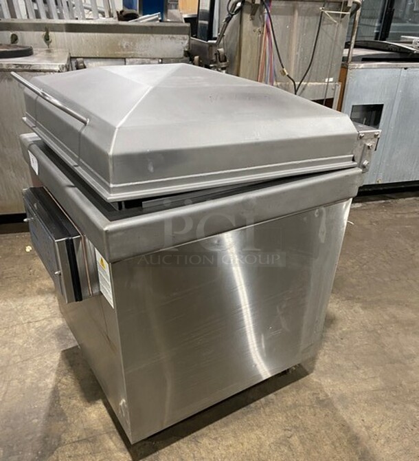 Sipromac Commercial Floor Style Single Chamber Vacuum Sealing Machine! All Stainless Steel! On Casters! MODEL 550A SN:5516 208V 3PH - Image 1 of 8
