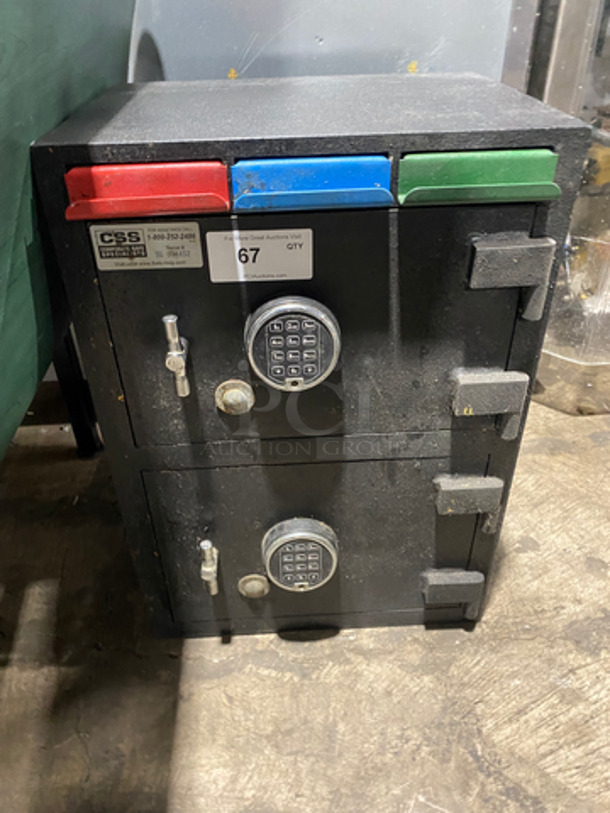 CSS Heavy-Duty 2 Compartment Combination Safe!