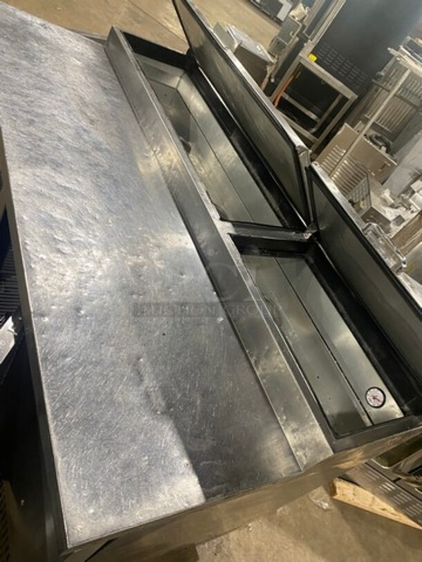 TRUE All Stainless Steel Pizza Prep Table! 2 Door Refrigerator! On Casters! Model TPP-67 Serial 8908444 115V/60Hz/1 Phase - Image 8 of 10
