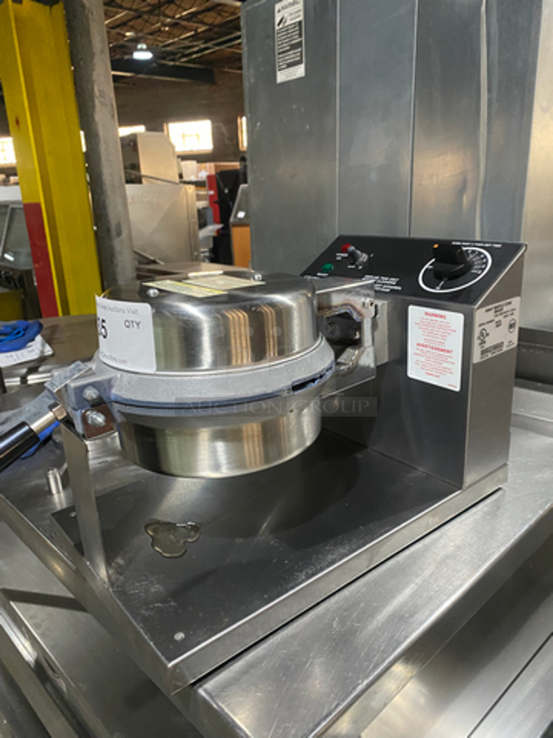 Gold Metal Commercial Countertop Giant Waffle Cone Baker Press! All Stainless Steel! Model: 5020T SN: GWCT1940 120V 60HZ 1 Phase - Image 3 of 8
