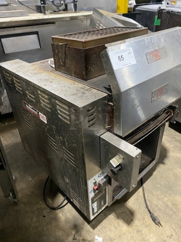 SWEET! LATE MODEL! 2019 Nieco Commercial Countertop Natural Gas Powered Automatic Broiler! With Conveyor Belt! All Stainless Steel! On Small Legs! Model: JF62GCR SN: 93451769 120V 50/60HZ 1 Phase - Image 5 of 10