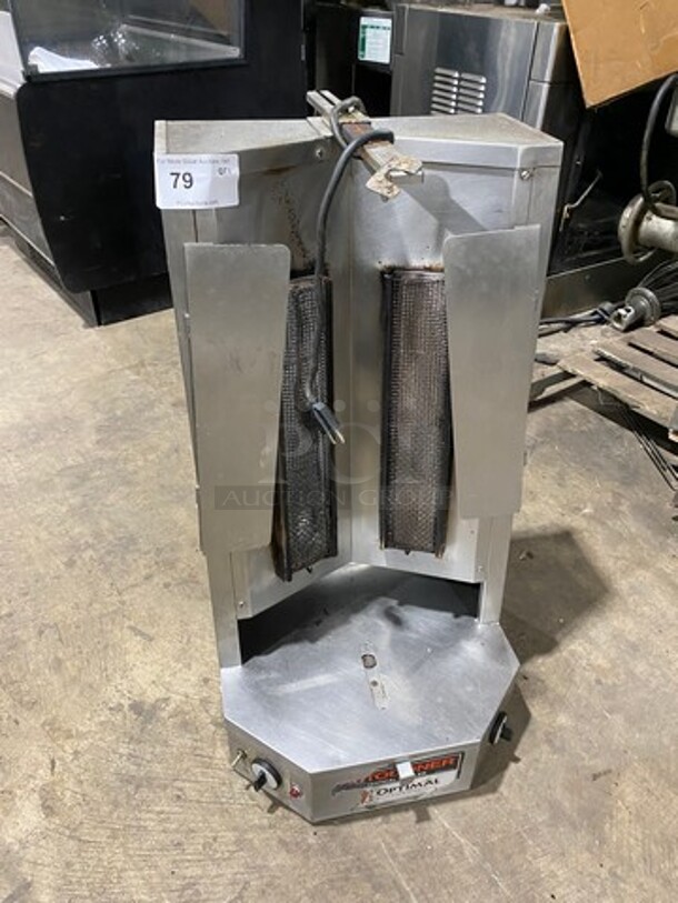 Auto Doner Commercial Countertop Natural Gas Powered Vertical Broiler Gyro Machine! All Stainless Steel! Model: G300 SN: 34296