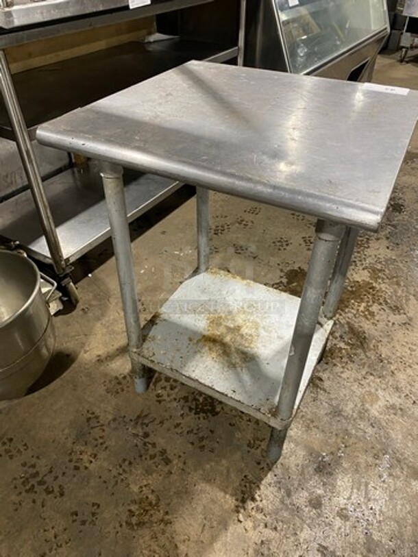 Solid Stainless Steel Work Top/ Prep Table! With Storage Space Underneath! On Legs! - Image 3 of 6
