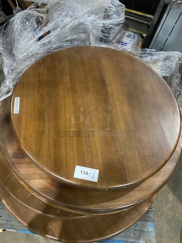 36" Round Wooden Pattern Tabletop! 10x Your Bid! - Image 2 of 4