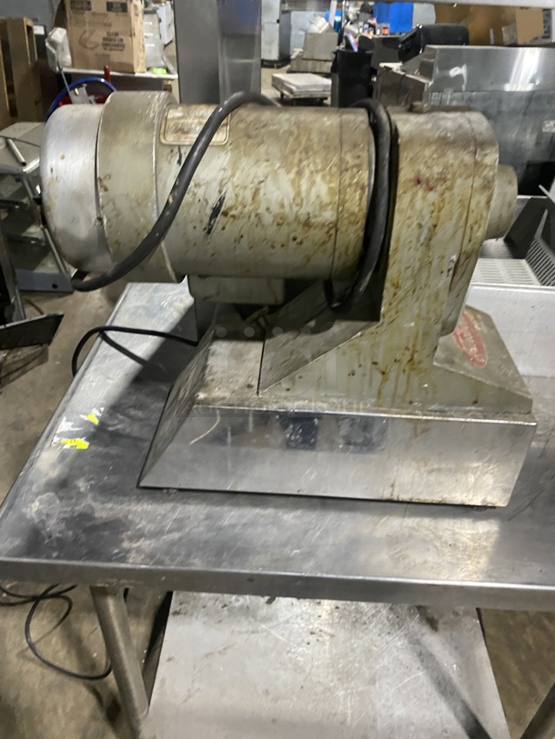 Fleetwood All Stainless Steel Commercial Countertop Power Hub/Meat Grider/Cheese Shredder! MODEL: PAD350 SN:000117 115V! - Image 2 of 6