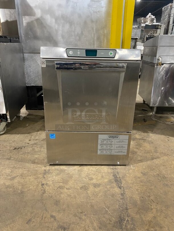 Sweet! LATE MODEL Hobart Commercial Under The Counter Dishwasher! With Dish Rack! All Stainless Steel! Model LXER Serial 231186908! 120/208-240V 1Phase! - Image 1 of 10