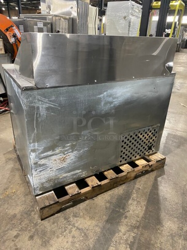 Leader Commercial Refrigerated Sandwich/Salad Prep Table! With Commercial Cutting Board! With 2 Door Storage Space Underneath! With Poly Coated Rack! All Stainless Steel! Model: LM48S/C SN: PW06M1003 115V 60HZ 1 Phase - Image 4 of 8