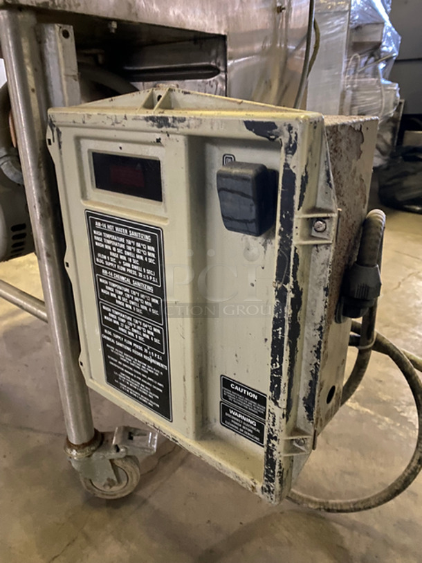 Hobart Commercial Pass-Through Dishwasher! All Stainless Steel! On Casters! Model: AM14C SN: 12102211CF 200/230V 60Hz 3 Phase - Image 7 of 10