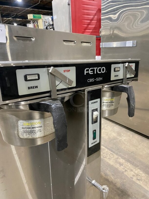 Fetco Commercial Countertop Dual Side Coffee Brewer! All Stainless Steel! Model: CBS52H20 SN: 140428040046A 120/208/240V 3 Ph - Image 5 of 10