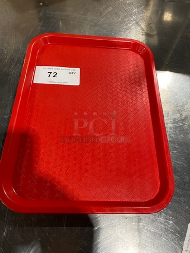 Carlisle Red Poly Food Serving Tray!