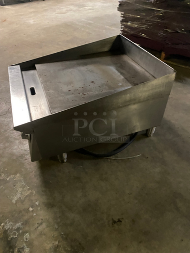 Star Ultra Max Commercial Countertop Electric Powered Flat Griddle! With Back & Side Splashes! All Stainless Steel! On Legs! - Image 2 of 7