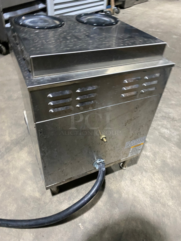 Bunn Commercial Countertop Dual Coffee Brewing Machine! With 4 Coffee Pot Warming Stations! All Stainless Steel! On Small Legs! Model: AXIOM2/2TWIN SN: AXTN012827 120/208/240V 60HZ 1 Phase - Image 4 of 9