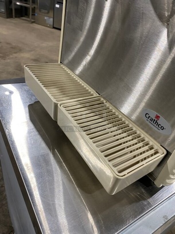 Crathco Commercial Countertop Dual Hopper Beverage Dispenser! With Poly Drip Tray! Clear Poly Jugs! Stainless Steel Body! Model: D254 SN: T209331 115V - Image 5 of 8