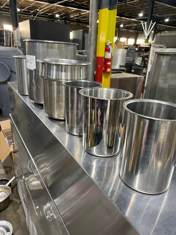 Assorted Size Stainless Steel Round Soup Pan Insert! 6x Your Bid! - Image 2 of 7