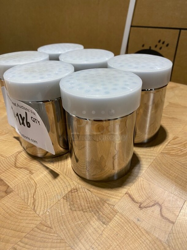 NEW! Stainless Steel Salt And Pepper Shakers! 6x Your Bid! - Image 2 of 7