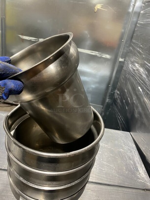 Assorted Size Stainless Steel Round Soup Pan Insert! 5x Your Bid! - Image 3 of 9